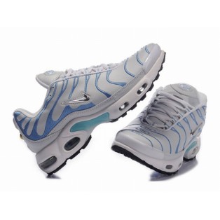 Nike Air Max Tn Requin/Tuned 1 GS Chaussures Pour Femme Blanc/Bleu
