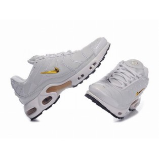 Nike Air Max Tn Requin/Tuned 1 GS Chaussures Pour Femme Blanc/Or