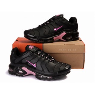 Nike Air Max Tn Requin/Tuned 1 GS Chaussures Pour Femme Noir/Rose/Pourpre