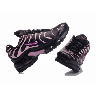 Nike Air Max Tn Requin/Tuned 1 GS Chaussures Pour Femme Noir/Rose/Pourpre