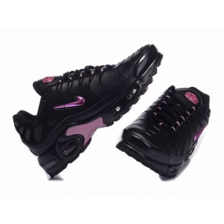Nike Air Max Tn Requin/Tuned 1 GS Chaussures Pour Femme Noir/Rose/Pourpre