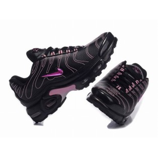 Nike Air Max Tn Requin/Tuned 1 GS Chaussures Pour Femme Noir/Rose/Pourpre