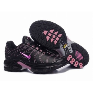 Nike Air Max Tn Requin/Tuned 1 GS Chaussures Pour Femme Noir/Rose/Pourpre