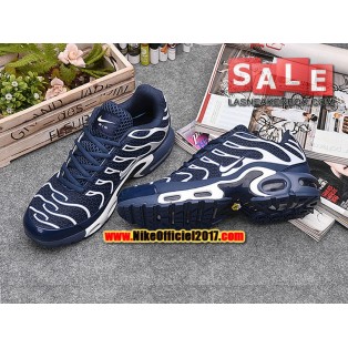 Nike Air Max Tn Requin/Tuned 2017 Chaussures de Baskets Pas Cher Pour Homme Bleu/Blanc 604133-108