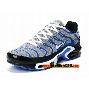 Nike Air Max Tn Requin/Tuned 2017 Chaussures de Baskets Pas Cher Pour Homme Gris/Bleu