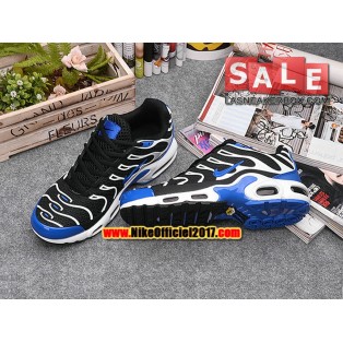 Nike Air Max Tn Requin/Tuned 2017 Chaussures de Baskets Pas Cher Pour Homme Noir/Bleu 604133-106