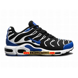 Nike Air Max Tn Requin/Tuned 2017 Chaussures de Baskets Pas Cher Pour Homme Noir/Bleu 604133-106
