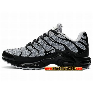 Nike Air Max Tn Requin/Tuned 2017 Chaussures de Baskets Pas Cher Pour Homme Noir/Gris