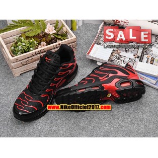 Nike Air Max Tn Requin/Tuned 2017 Chaussures de Baskets Pas Cher Pour Homme Noir/Rouge 604133-110