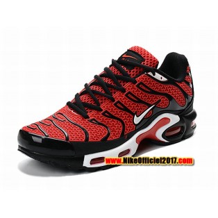 Nike Air Max Tn Requin/Tuned 2017 Chaussures de Baskets Pas Cher Pour Homme Rouge/Noir