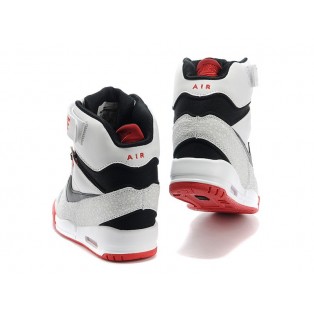 Nike Air Revolution Sky Hi GS Chaussures Montante Nike Nouvelle Pour Femme Blanc/Noir/Rouge 599410-100