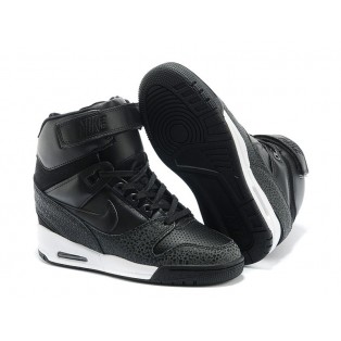 Nike Air Revolution Sky Hi GS Chaussures Montante Nike Nouvelle Pour Femme Noir/Blanc 599410-003