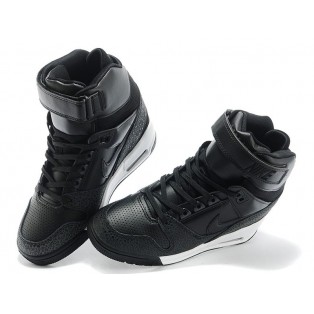 Nike Air Revolution Sky Hi GS Chaussures Montante Nike Nouvelle Pour Femme Noir/Blanc 599410-003