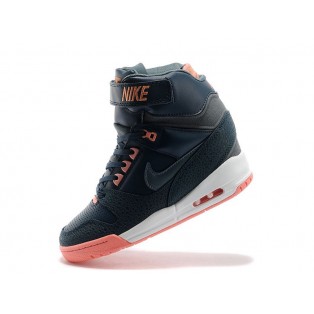 Nike Air Revolution Sky Hi GS Chaussures Montante Nike Nouvelle Pour Femme Noir/Orange 599410-400