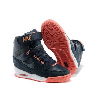 Nike Air Revolution Sky Hi GS Chaussures Montante Nike Nouvelle Pour Femme Noir/Orange 599410-400