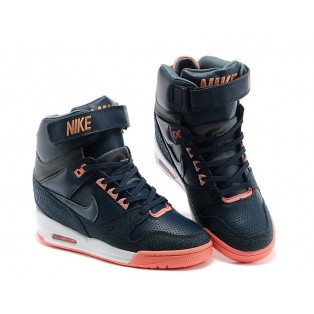 Nike Air Revolution Sky Hi GS Chaussures Montante Nike Nouvelle Pour Femme Noir/Orange 599410-400