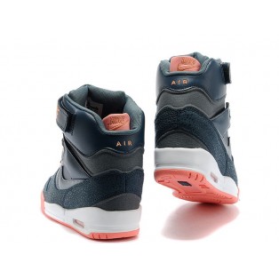 Nike Air Revolution Sky Hi GS Chaussures Montante Nike Nouvelle Pour Femme Noir/Orange 599410-400