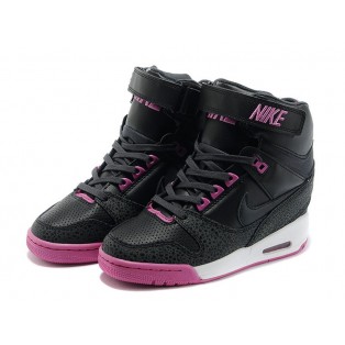 Nike Air Revolution Sky Hi GS Chaussures Montante Nike Nouvelle Pour Femme Noir/Rose 599410-001