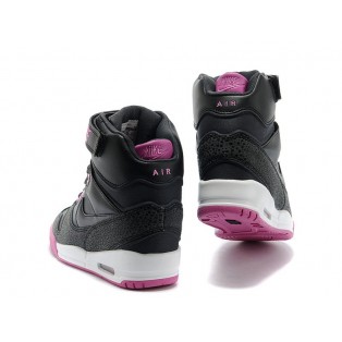 Nike Air Revolution Sky Hi GS Chaussures Montante Nike Nouvelle Pour Femme Noir/Rose 599410-001