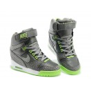 Nike Air Revolution Sky Hi GS Chaussures Montante Nike Nouvelle Pour Femme Vert/Gris 599410-002