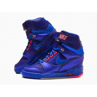 Nike Air RevolutIon Sky Hi GS Chaussures Pour Femme Bleu 599410-401