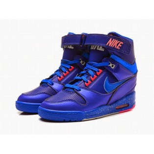 Nike Air RevolutIon Sky Hi GS Chaussures Pour Femme Bleu 599410-401