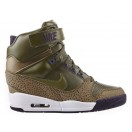 Nike Air Revolution Sky Hi GS Chaussures Pour Femme Jaune Vert clair Pourpre 633521-335