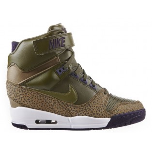 Nike Air Revolution Sky Hi GS Chaussures Pour Femme Jaune Vert clair Pourpre 633521-335