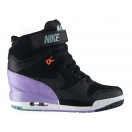 Nike Air Revolution Sky Hi GS Chaussures Pour Femme Noir/Pourpre 637989-220