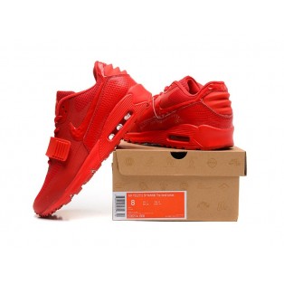 Nike Air Yeezy 2 GS Max 90 Chaussures Nike Nouvelle Pour Femme Cramoisi