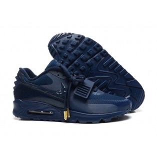 Nike Air Yeezy 2 GS Max 90 Chaussures Nike Nouvelle Pour Femme Noir/Bleu