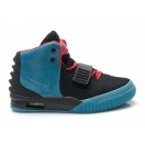 Nike Air Yeezy 2/II (Kanye West) Gym Chaussures Nike Nouvelle Pour Homme Bleu/Noir/Rouge 508214-107A