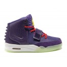 Nike Air Yeezy 2/II 2014 (Customs by Mache) Chaussures Nike Nouvelle Pour Homme Violet/Rouge 508214-009