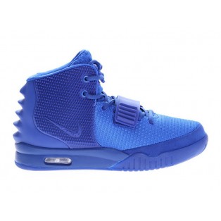 Nike Air Yeezy 2/II 2014 Gamma Chaussures Nike Nouvelle Pour Homme Bleu 508214-770