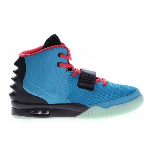Nike Air Yeezy 2/II 2014 Gym Chaussures Nike Nouvelle Pour Homme Bleu/Noir/Rouge 508214-007