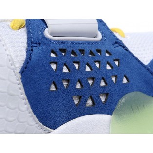 Nike Air Yeezy 2/II NRG (Kanye West) Chaussures Nike Nouvelle Pour Homme Blanc/Bleu/Jaune 508214-106