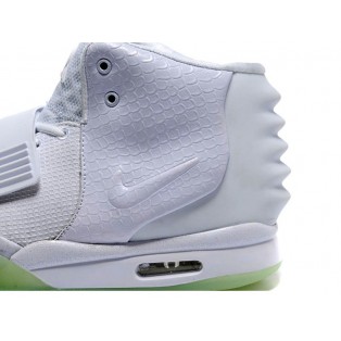 Nike Air Yeezy 2/II NRG (Kanye West) Chaussures Nike Nouvelle Pour Homme Blanc/Gris 508214-105