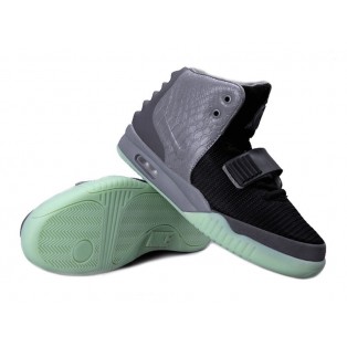Nike Air Yeezy 2/II NRG (Kanye West) Chaussures Nike Nouvelle Pour Homme Noir/Cool Gris/Dark Gris 508214-110
