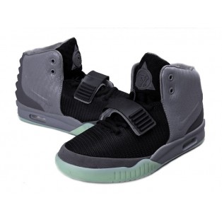 Nike Air Yeezy 2/II NRG (Kanye West) Chaussures Nike Nouvelle Pour Homme Noir/Cool Gris/Dark Gris 508214-110