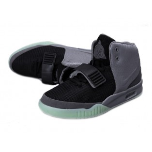 Nike Air Yeezy 2/II NRG (Kanye West) Chaussures Nike Nouvelle Pour Homme Noir/Cool Gris/Dark Gris 508214-110