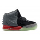 Nike Air Yeezy 2/II NRG (Kanye West) Chaussures Nike Nouvelle Pour Homme Noir/Dark Gris/Rouge 508214-104