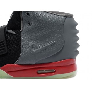 Nike Air Yeezy 2/II NRG (Kanye West) Chaussures Nike Nouvelle Pour Homme Noir/Dark Gris/Rouge 508214-104