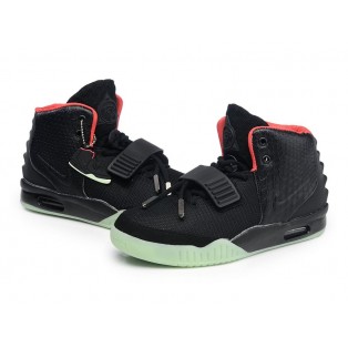 Nike Air Yeezy 2/II NRG (Kanye West) Chaussures Nike Nouvelle Pour Homme Noir/Rouge 508214-006A