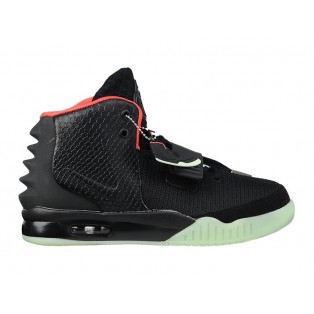 Nike Air Yeezy 2/II NRG (Kanye West) Chaussures Nike Nouvelle Pour Homme Noir/Rouge 508214-006A