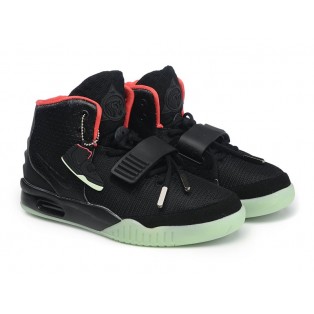 Nike Air Yeezy 2/II NRG (Kanye West) Chaussures Nike Nouvelle Pour Homme Noir/Rouge 508214-006A