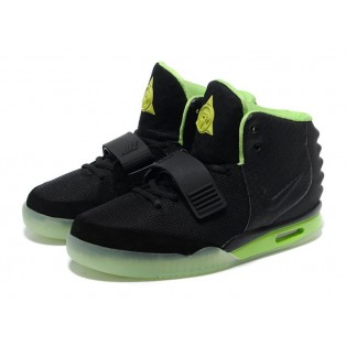Nike Air Yeezy 2/II NRG (Kanye West) Chaussures Nike Nouvelle Pour Homme Noir/Vert 508214-103