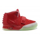 Nike Air Yeezy 2/II NRG (Kanye West) Chaussures Nike Nouvelle Pour Homme Rouge/Blanc 508214-107