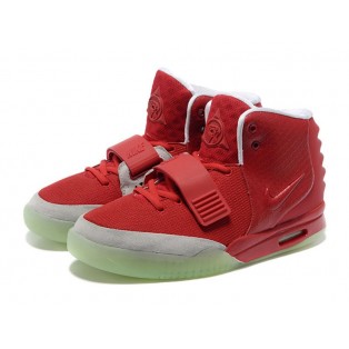 Nike Air Yeezy 2/II NRG (Kanye West) Chaussures Nike Nouvelle Pour Homme Rouge/Blanc 508214-107