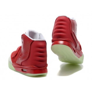 Nike Air Yeezy 2/II NRG (Kanye West) Chaussures Nike Nouvelle Pour Homme Rouge/Blanc 508214-107