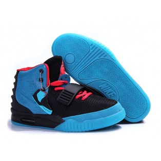 Nike Air Yeezy GS Chaussures Nike Nouvelle Pour Femme Noir/Bleu 508215-007